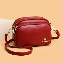 Messenger Handbags Soft Leather Casual Boston Tote