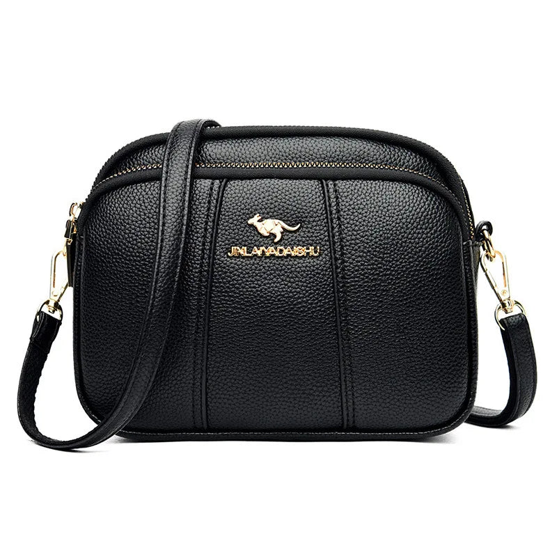 Messenger Handbags Soft Leather Casual Boston Tote