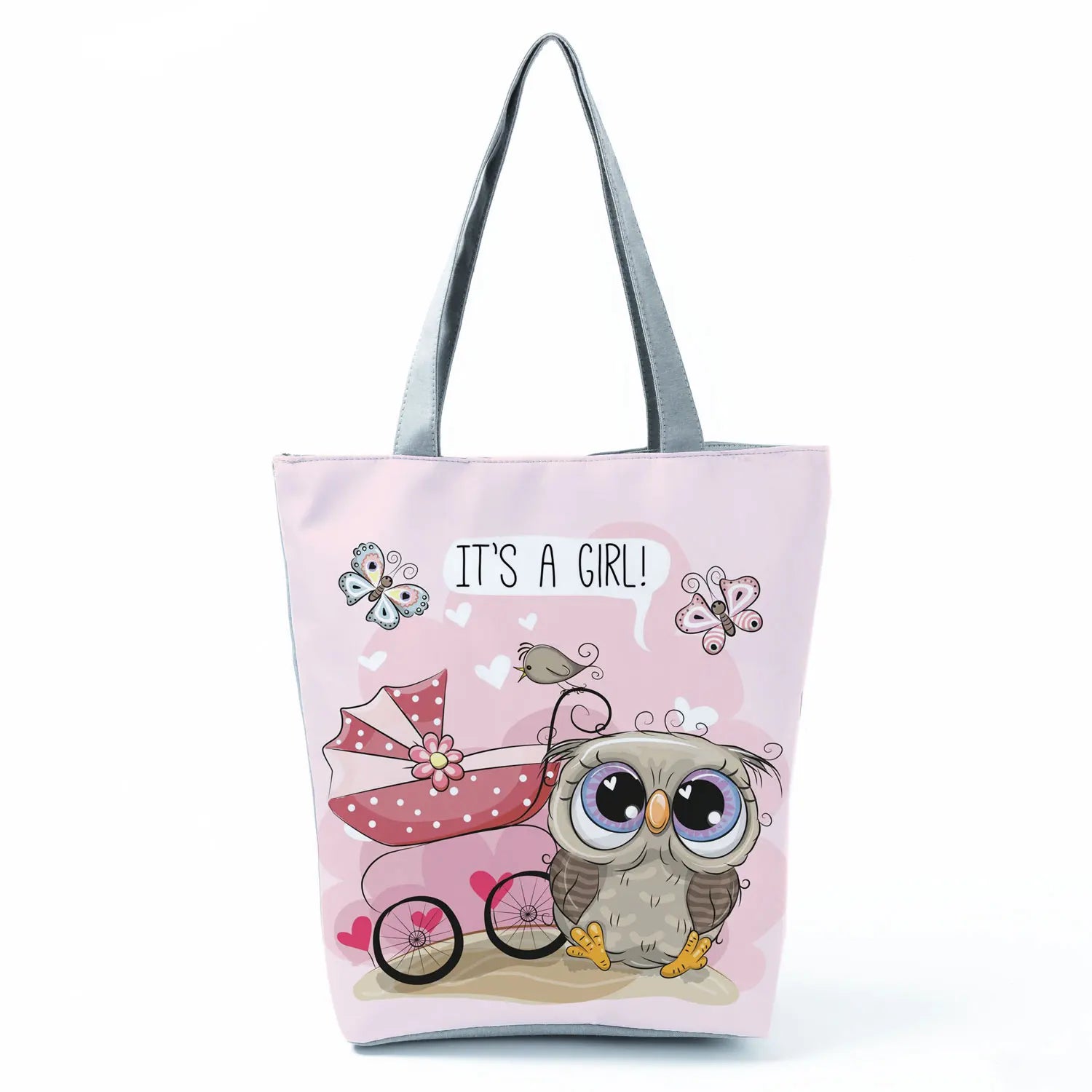 Owl Shoulder Bag Casual Harajuku Tote High Capacity Practical Shopping Bag