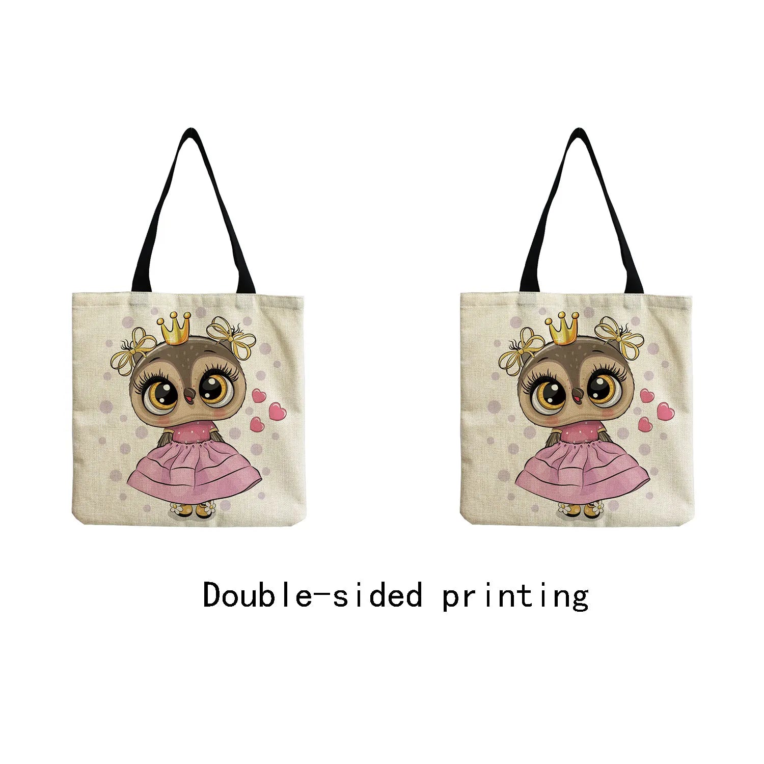 Owl Graphic Printed Female Handbag Casual Shoulder Bag