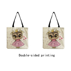 Owl Graphic Printed Female Handbag Casual Shoulder Bag