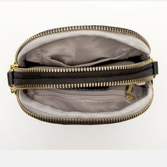 Plaid Sling Handbags Soft Leather Vintage Shoulder Bags