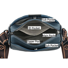 Vintage Leather Crossbody Handbag Pillow Casual Tote Lady Shoulder Bag