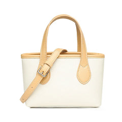 Leather Bucket Casual Vintage Tote Women's Shoulder Bag