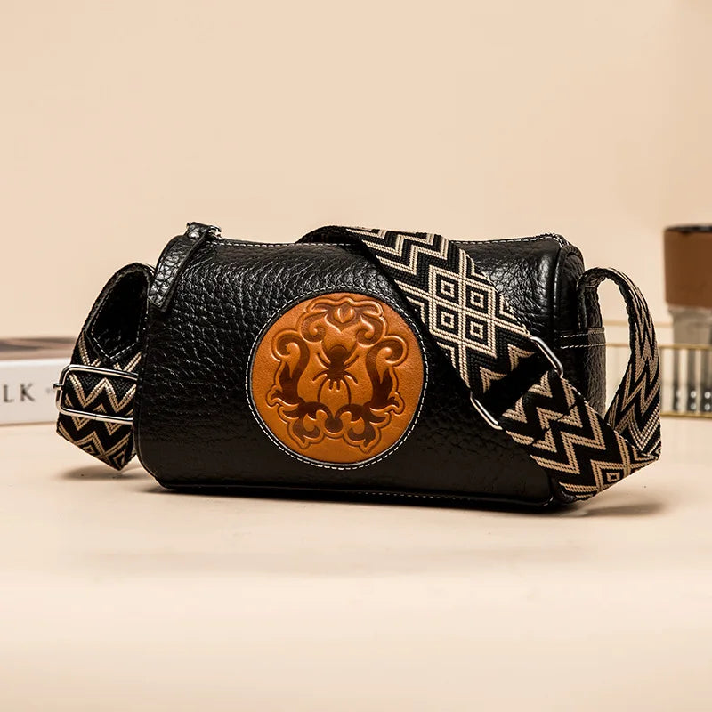 Casual Leather Sling Handbag for Women