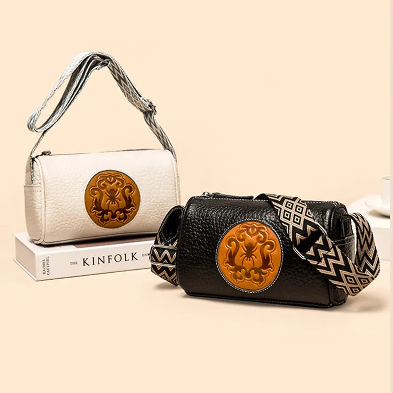 Casual Leather Sling Handbag for Women