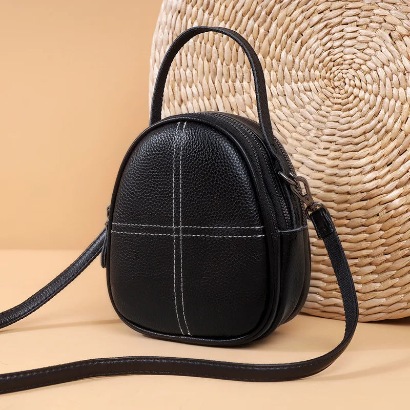 Women's Shell Leather Top Handle Tote Bag