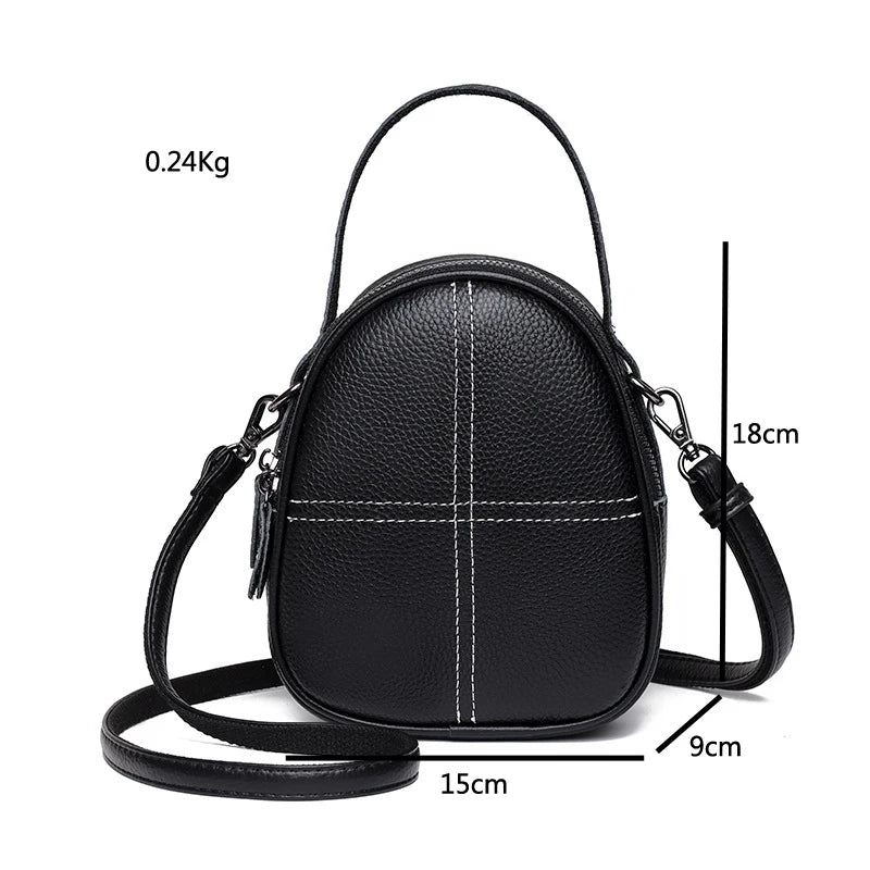 Women's Shell Leather Top Handle Tote Bag