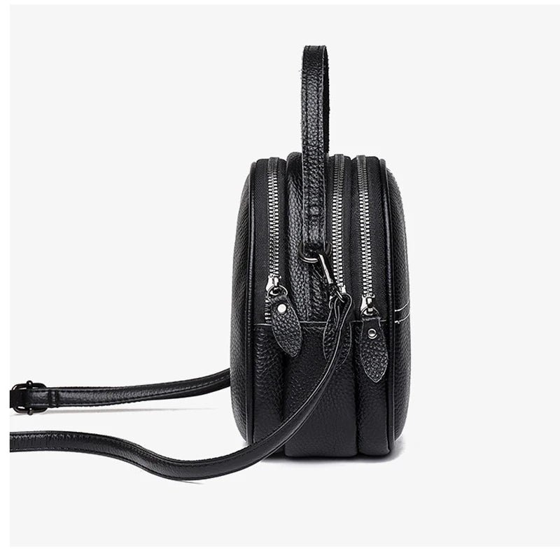 Women's Shell Leather Top Handle Tote Bag