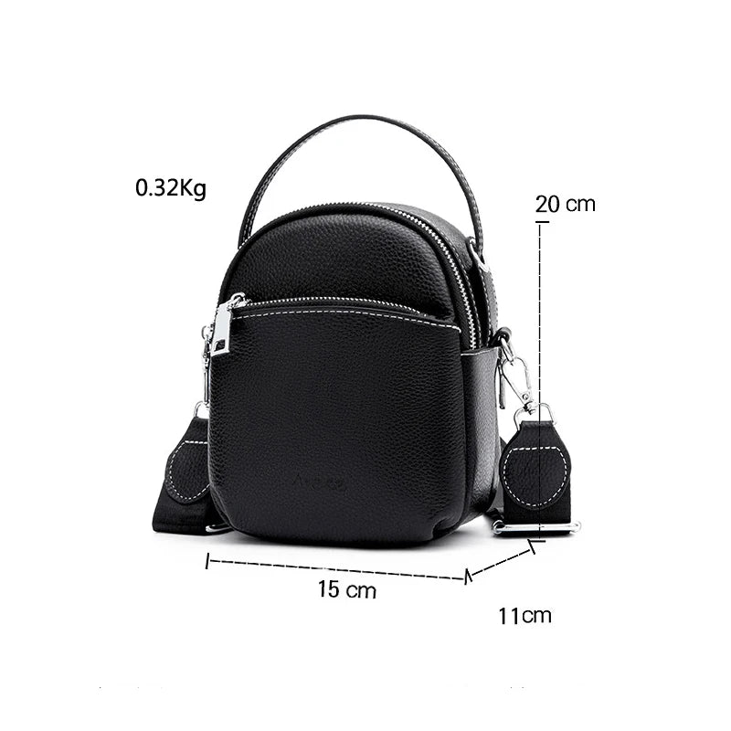 Vintage Leather Women's Crossbody Bag