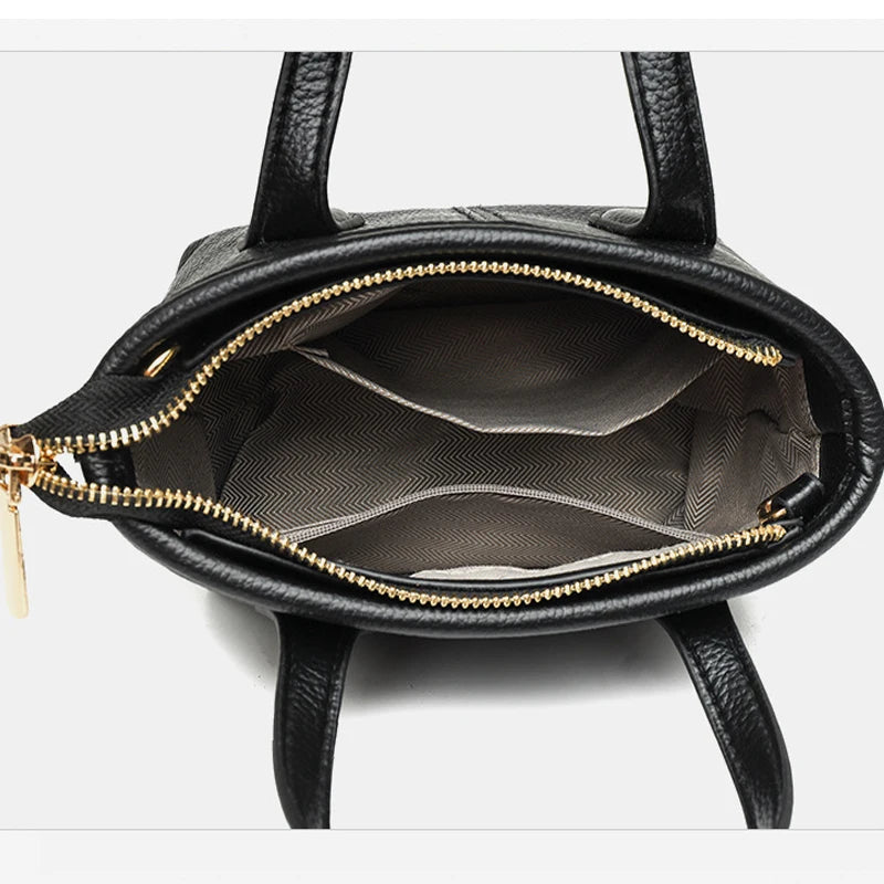 Vintage Bucket Leather Shoulder Bag