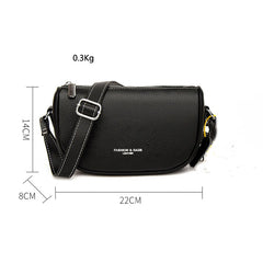 Vintage Leather Saddle Bag for Women