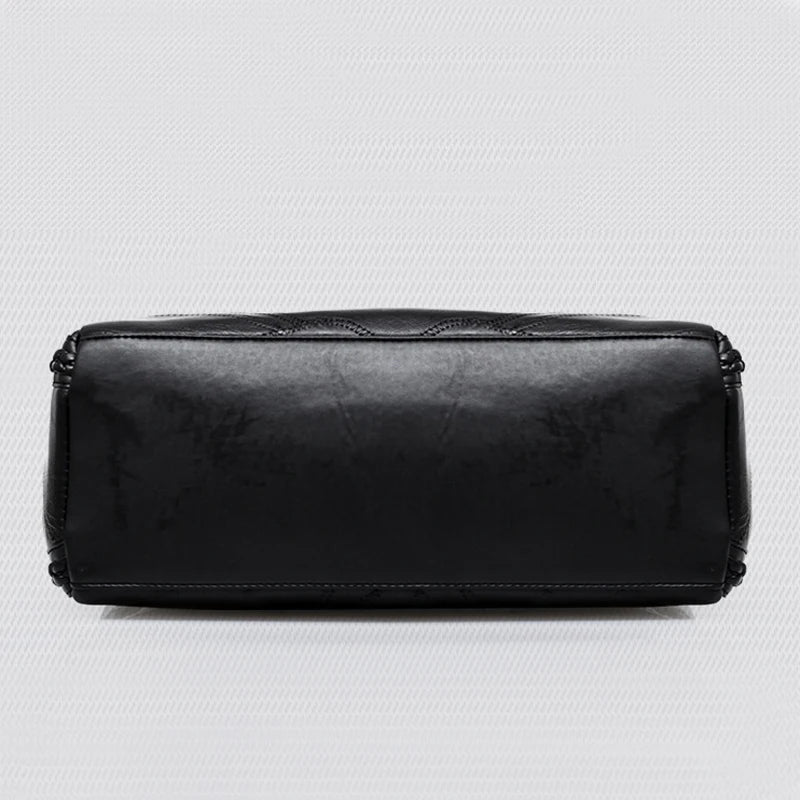 PU Leather Tote Messenger Bag Women Handbag Shoulder Bag