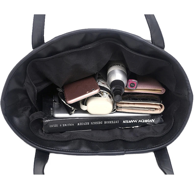PU Leather Tote Messenger Bag Women Handbag Shoulder Bag