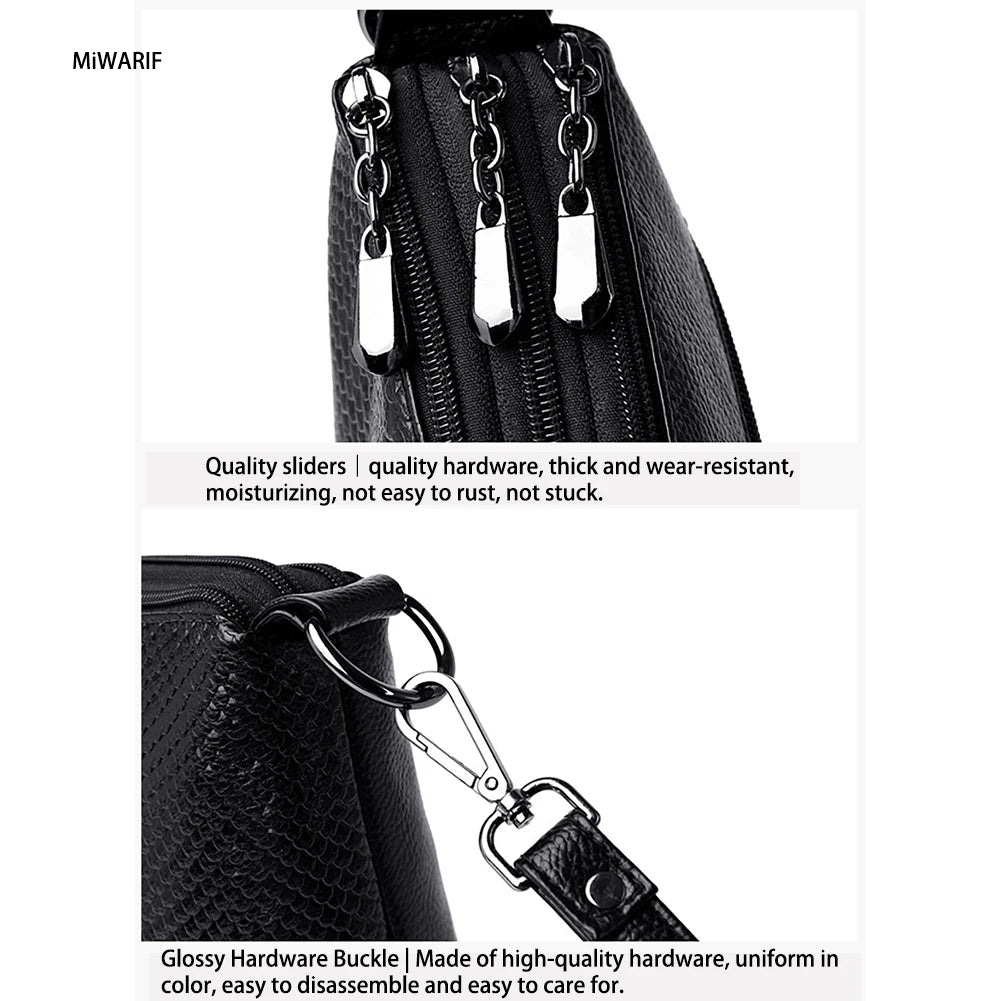 Soft Leather Shoulder Bag Casual Tote Messenger Vintage Handbag