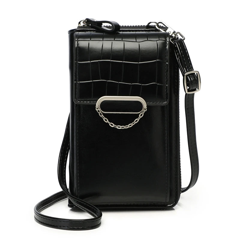 Women's Phone Bag Shoulder Wallet Leather Crossbody Purse