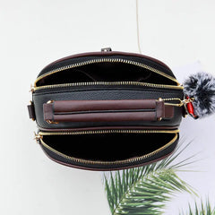 Personality Girl Leather Messenger Bag