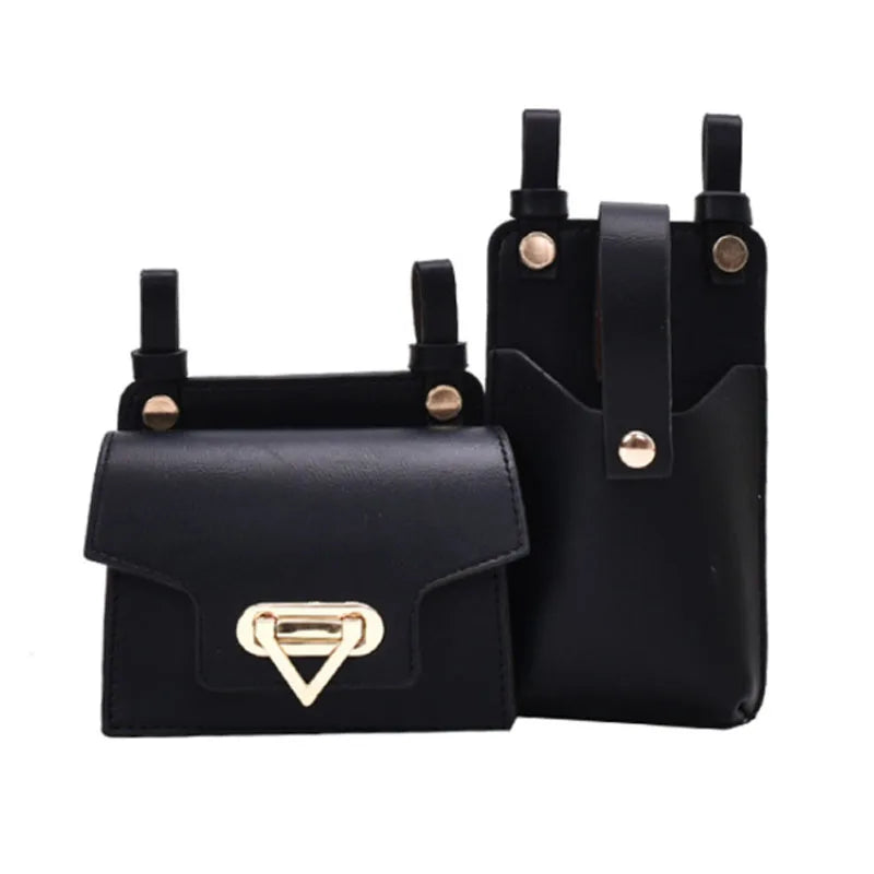 Two-piece Waist Bag High PU Belt Messenger Mobile Phone Bag Shoulder Bag