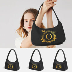 Letter Print Shoulder Hobo Bag Casual Handbag Purse 2022 New