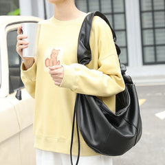 Women's Crossbody Bag Large Capacity Solid Ladies Handbags