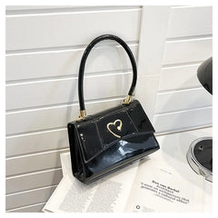 Patent PU Leather Underarm Shoulder Bag for Women Totes Handbag