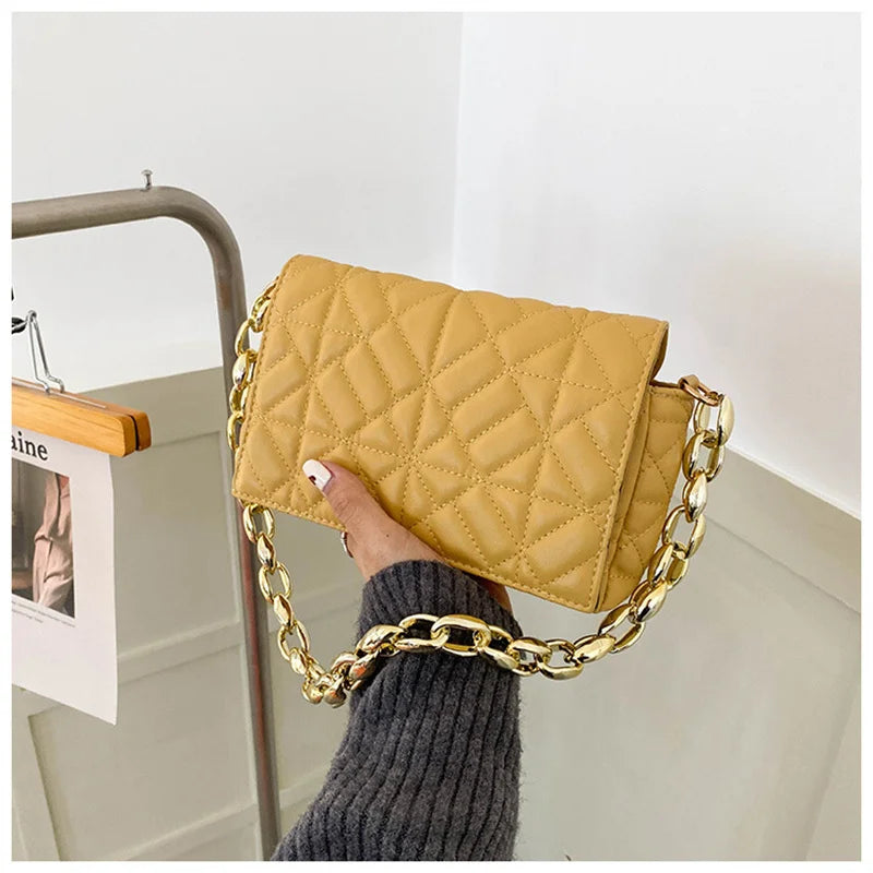 Women's Casual Shoulder Messenger Bag with Chains
