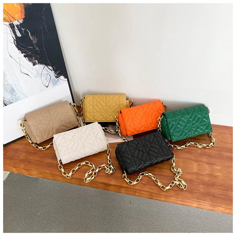 Women's Casual Shoulder Messenger Bag with Chains