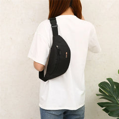 Unisex Chest Bag Close-fitting Sport Waist Bag Multifunction Pockets