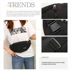 Unisex Chest Bag Close-fitting Sport Waist Bag Multifunction Pockets