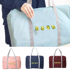 Avocado Print Travel Organizer Handbag Large Capacity