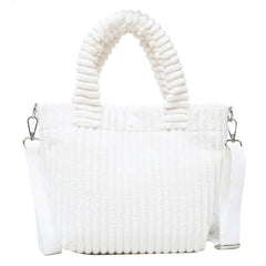 Velvet Handbag Small Tote Winter Candy Shoulder Bag Pouch Clutch
