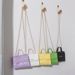 Vintage Crocodile Print Shoulder Crossbody Bags for Women