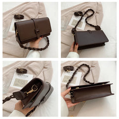 Vintage Flap Women's Shoulder Bag Handbag Crossbody Solid Purse