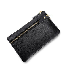 Vintage Leather Wallet Key Holder Organizer