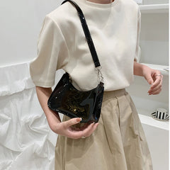 Vintage Clear Underarm Bag Women Hobo Shoulder Purse