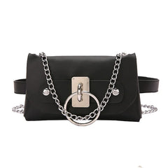 Women's PU Leather Waist Bag Small Shoulder Bag