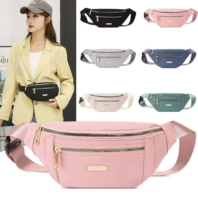 Women's Oxford Waist Bag Crossbody Chest Handbag
