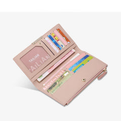 Zipper Coin Purse Long Short Purses Women Clutch Wallet PU Leather