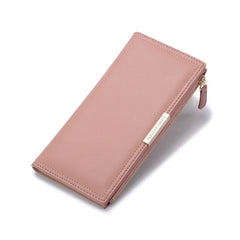 Zipper Coin Purse Long Short Purses Women Clutch Wallet PU Leather
