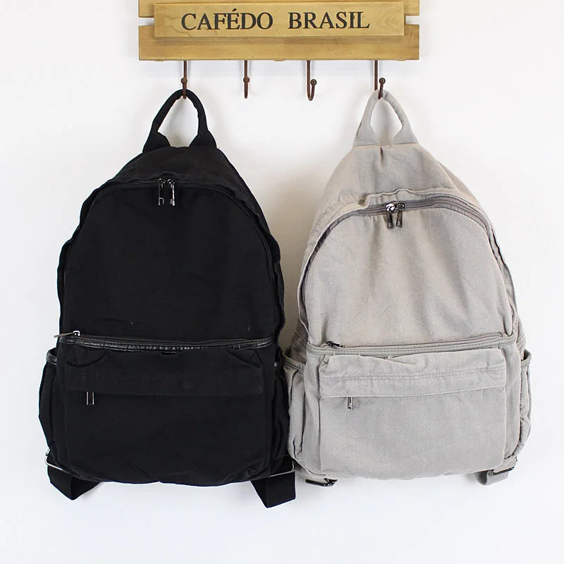 Canvas Backpack Student Schoolbag Mini Backpack Women