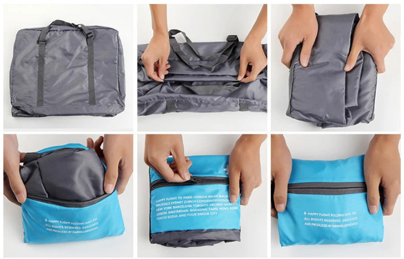 WaterProof Travel Bag Large Capacity Duffle Foldable Unisex Luggage Handbag