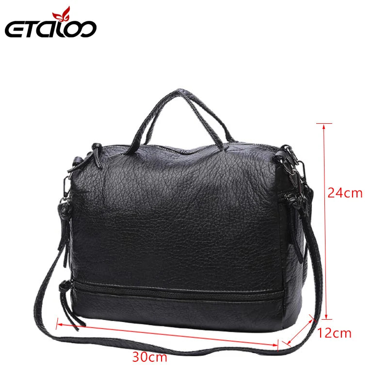 Waterproof Pu Leather Crossbody Bag Vintage Women Messenger Bag