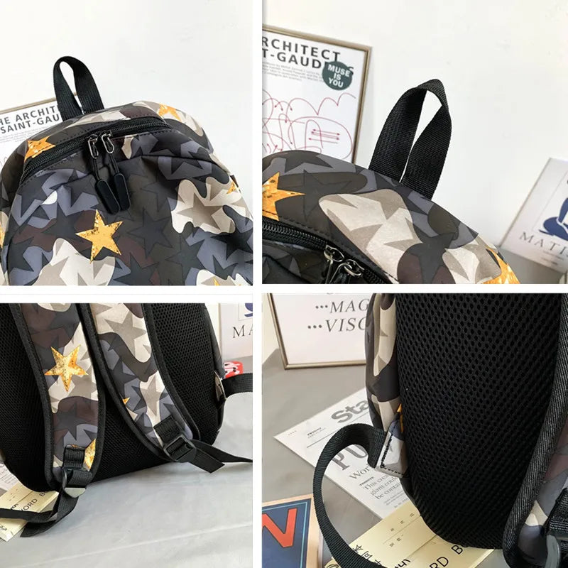 Waterproof Schoolbag for Teens Student Backpack Girls Boys Bagpack Women Men
