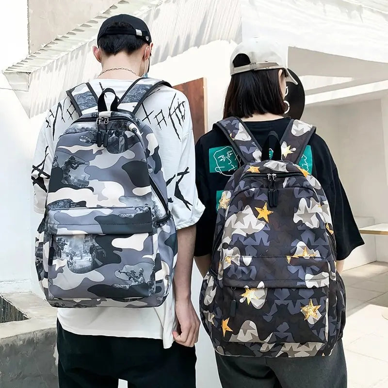 Waterproof Schoolbag for Teens Student Backpack Girls Boys Bagpack Women Men