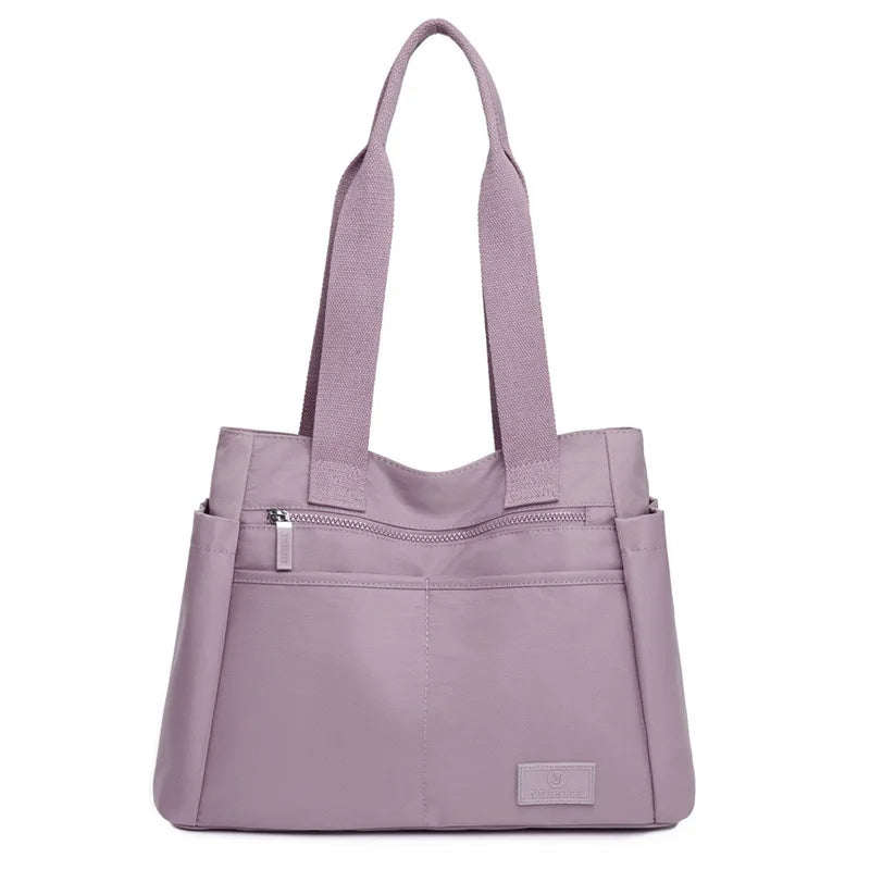 Waterproof Nylon Handbag Tote Mummy Bag Large Capacity