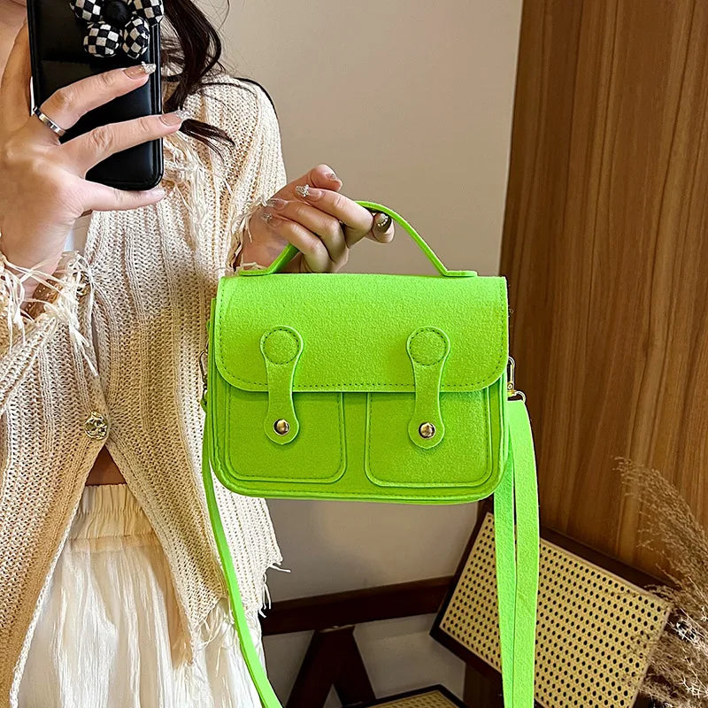 Western Style Casual Handbag Girls Candy Messenger Bags