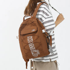 Harajuku School Bag Girl Laptop Backpack Cross Rope College Backpack