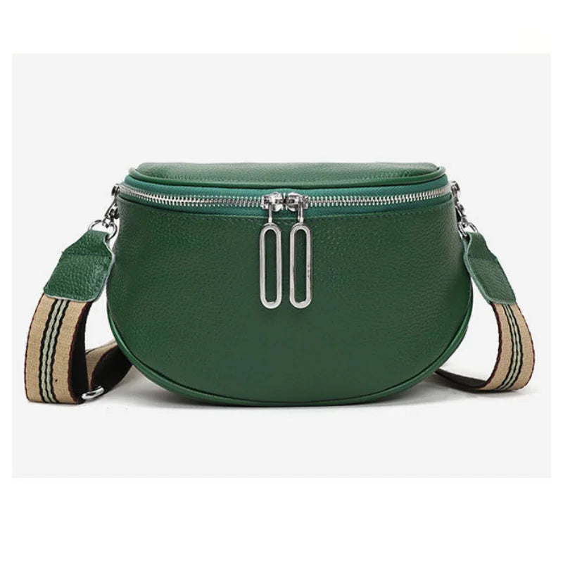 Leather Women Chest Bag Large Capacity Crossbody Bag
