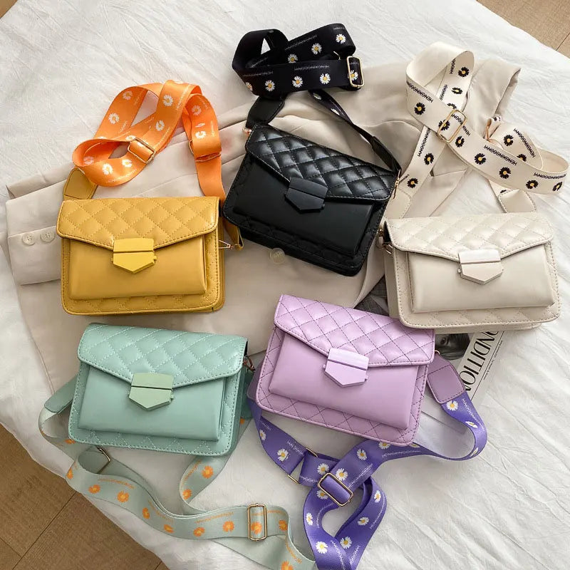 Small Square Bag Women's Rhombus Crossbody