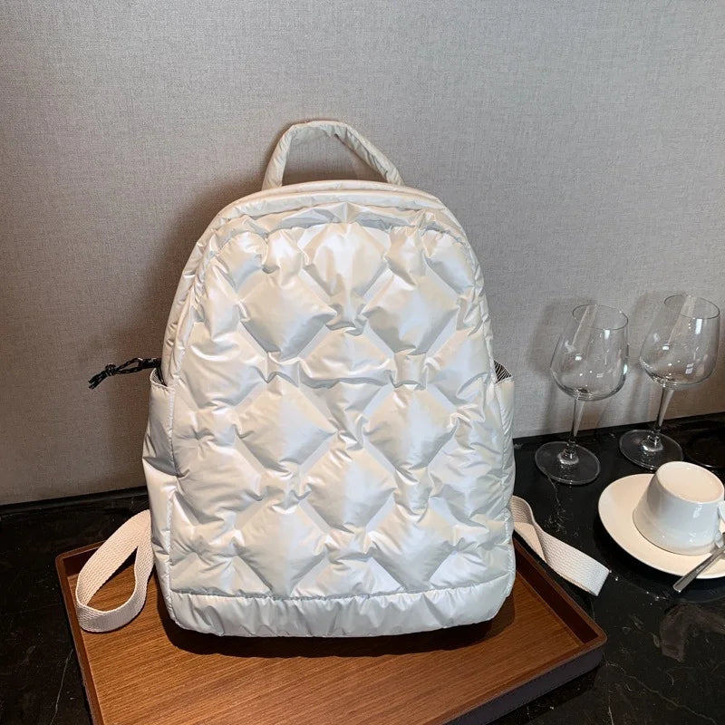 Winter Warm Space Down Backpack Women Lightweight